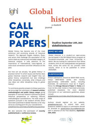 Call For Papers 9.2