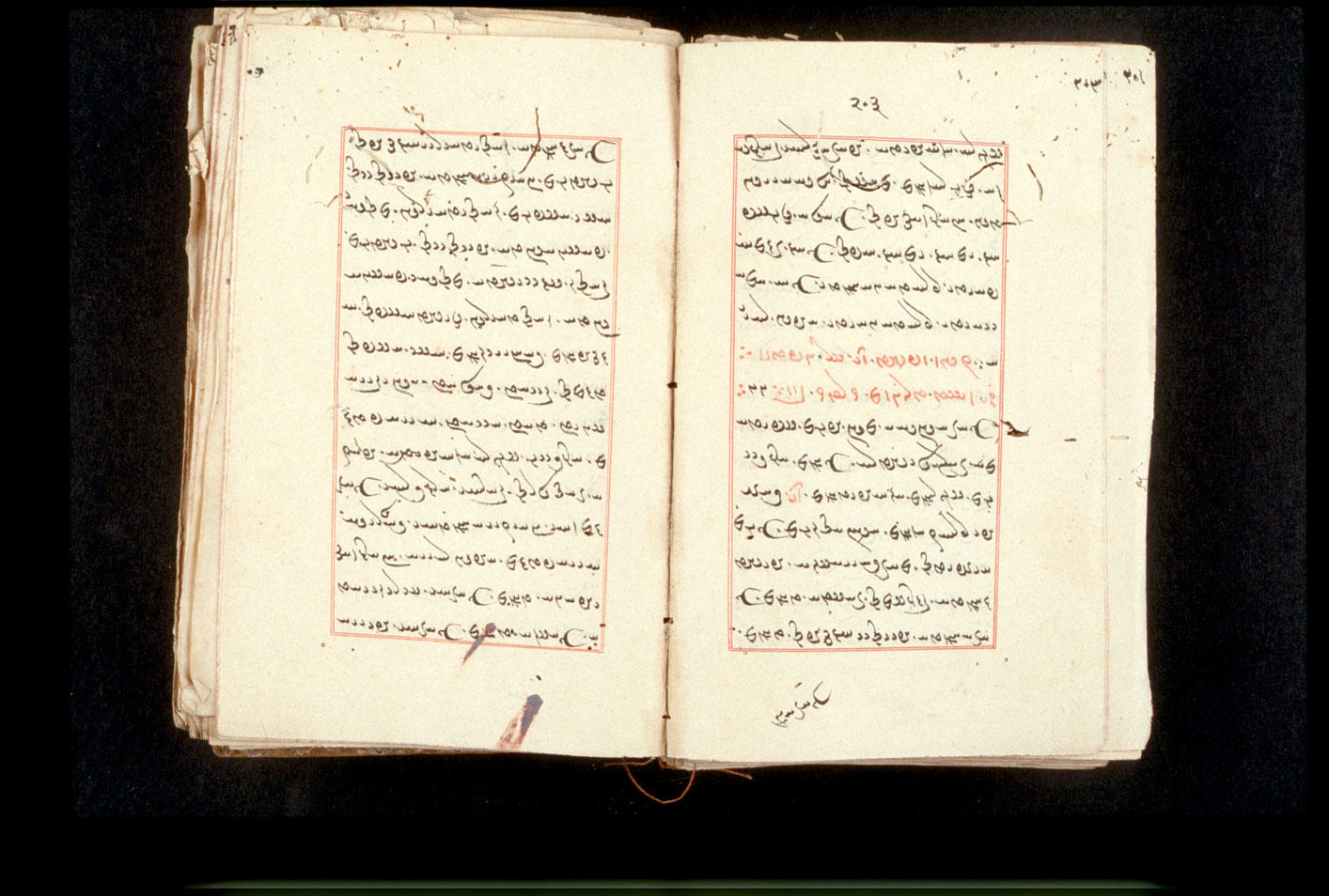 Folios 203v (right) and 204r (left)