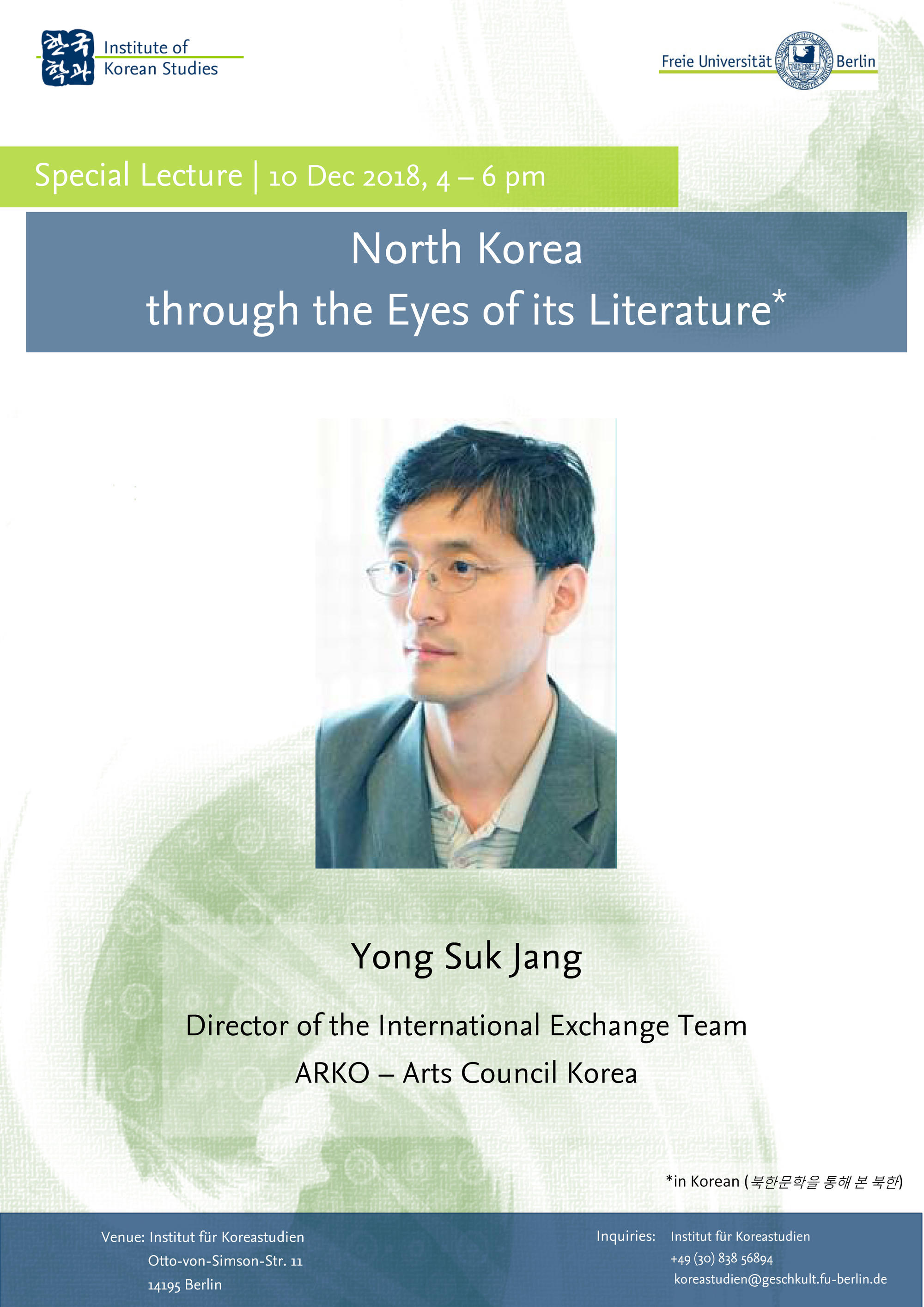 Yong Suk Jang - North Korea through the Eye of its Literature