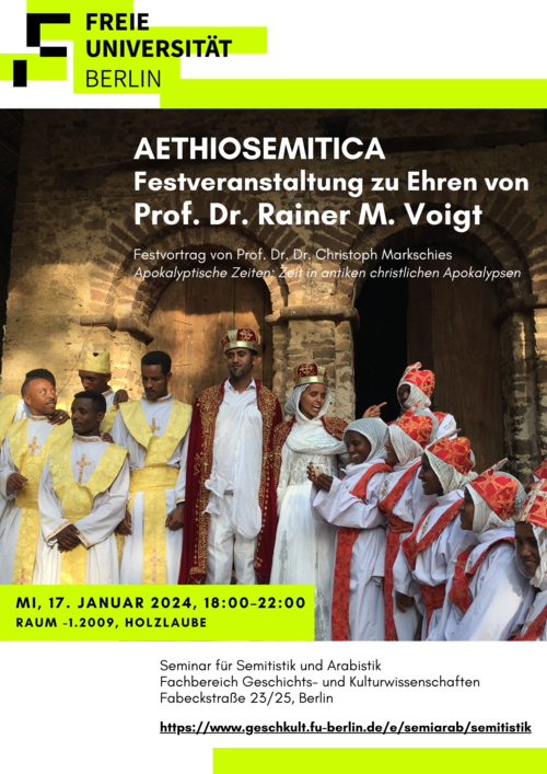 Aethiosemitica - Festveranstaltung zu Ehren von Prof. Dr. Rainer Voigt