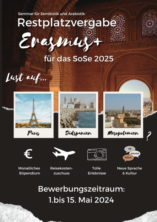 Erasmus+ Restplätze SoSe25
