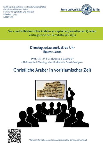 Gastvortrag von Prof. Dr. h.c. Theresia Hainthaler