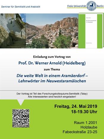 Gastvortrag von Prof. Werner Arnold