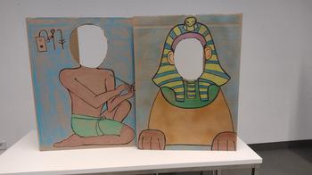 Pappkulissen für individuelle Fotos.