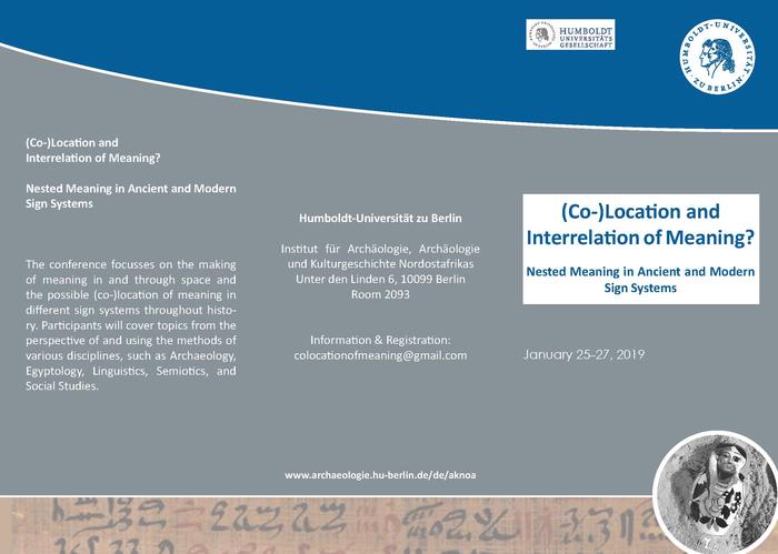 Konferenz: Co-Location and Interrelation of Meaning