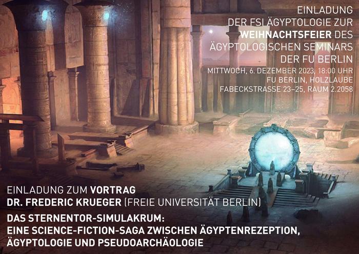 Weihnachtsfeier und Vortrag F. Krueger