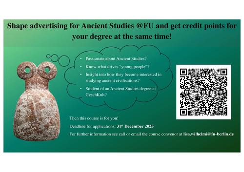 Announcement: Bringing Ancient Studies @FU to the World and the World to Ancient Studies @ FU