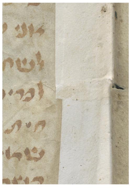 Ms. or. fol. 1222, fol. 8r, Papierpfalze