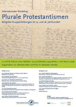 Internationaler “Plurale Protestantismen. Religiöse
