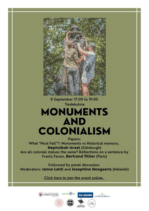 Monuments and colonialism poster