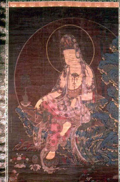 Suwŏl kwanŭmdo - Buddhistische Malerei aus Koryŏ