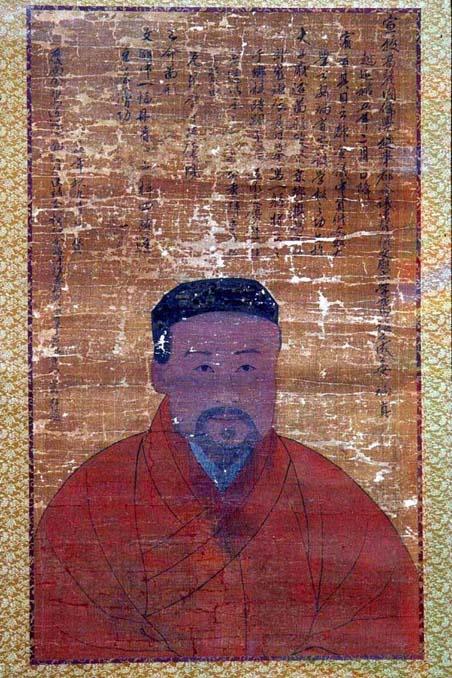 Porträt von An Hyang (1243-1306), der den Neokonfuzianismus in der Koryŏ-Dynstie eingeführt hat.