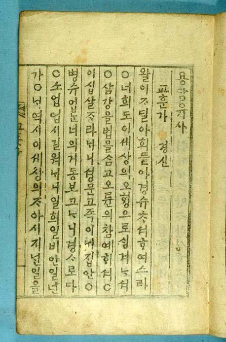 Yongdam yusa - Lehrbuch der Tonghak-Lehre von Ch’oe Che-u (1824-1864) in koreanischer Sprache (1881)