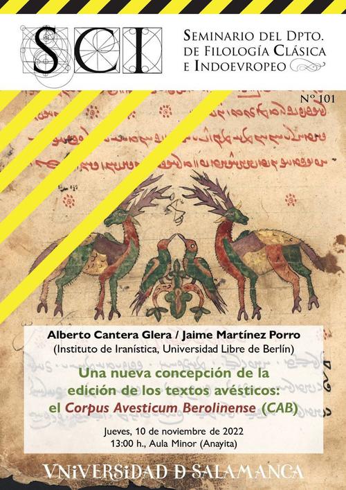 Poster of Cantera/Martínez's speech at University of Salamanca