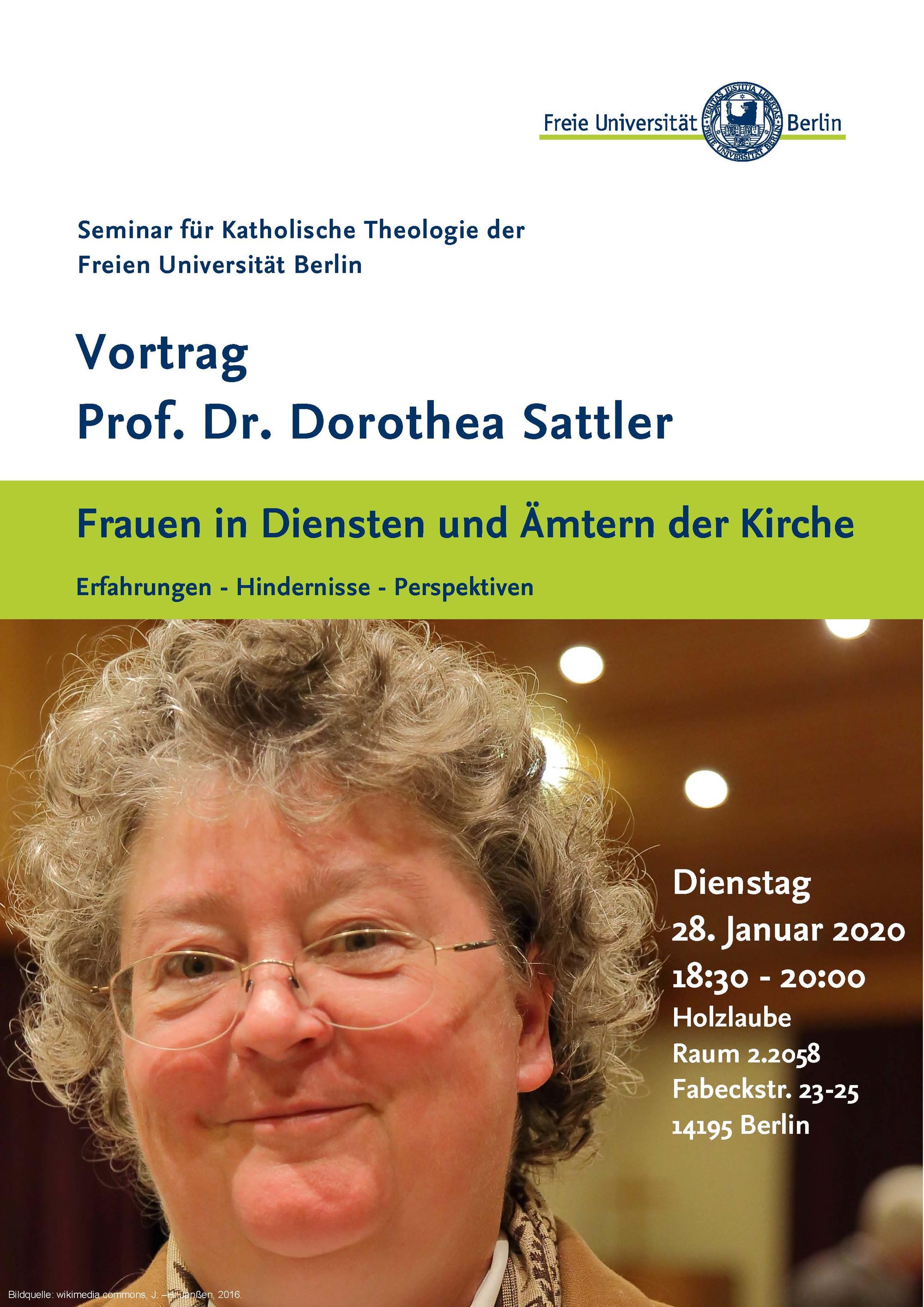Plakat Vortrag D. Sattler