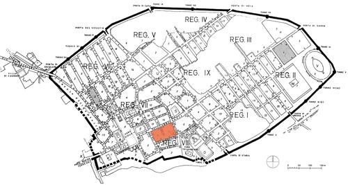 Fig. 1: Location of insula VIII.5