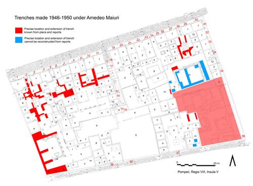 Fig. 4: Trenches made 1946 and 1950 under Amedeo Maiuri