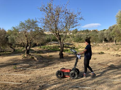 Fig. 04: GPR survey south of the gymnasium