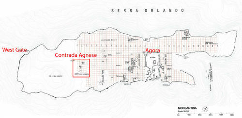 Morgantina, plan of the city