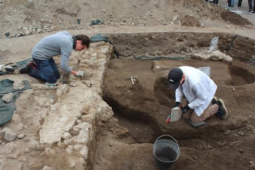 Fig. 5: Stabian Baths, excavations in the palaestra, 2023