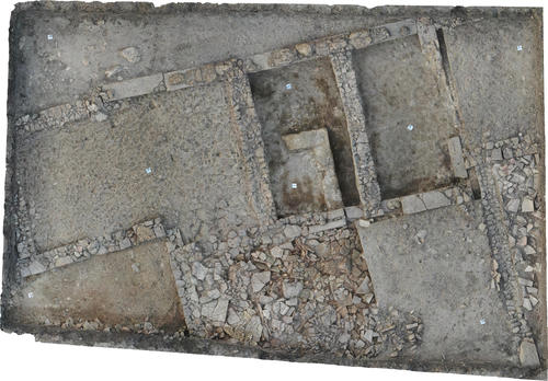 Fig. 9: Orthophoto of trench T 2025 at the end of the first excavation campaign.
