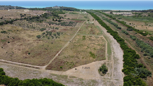 Fig. 5: Position of the three trenches Q 2025, S 2026 and T 2025 in the valley of the Modione River.