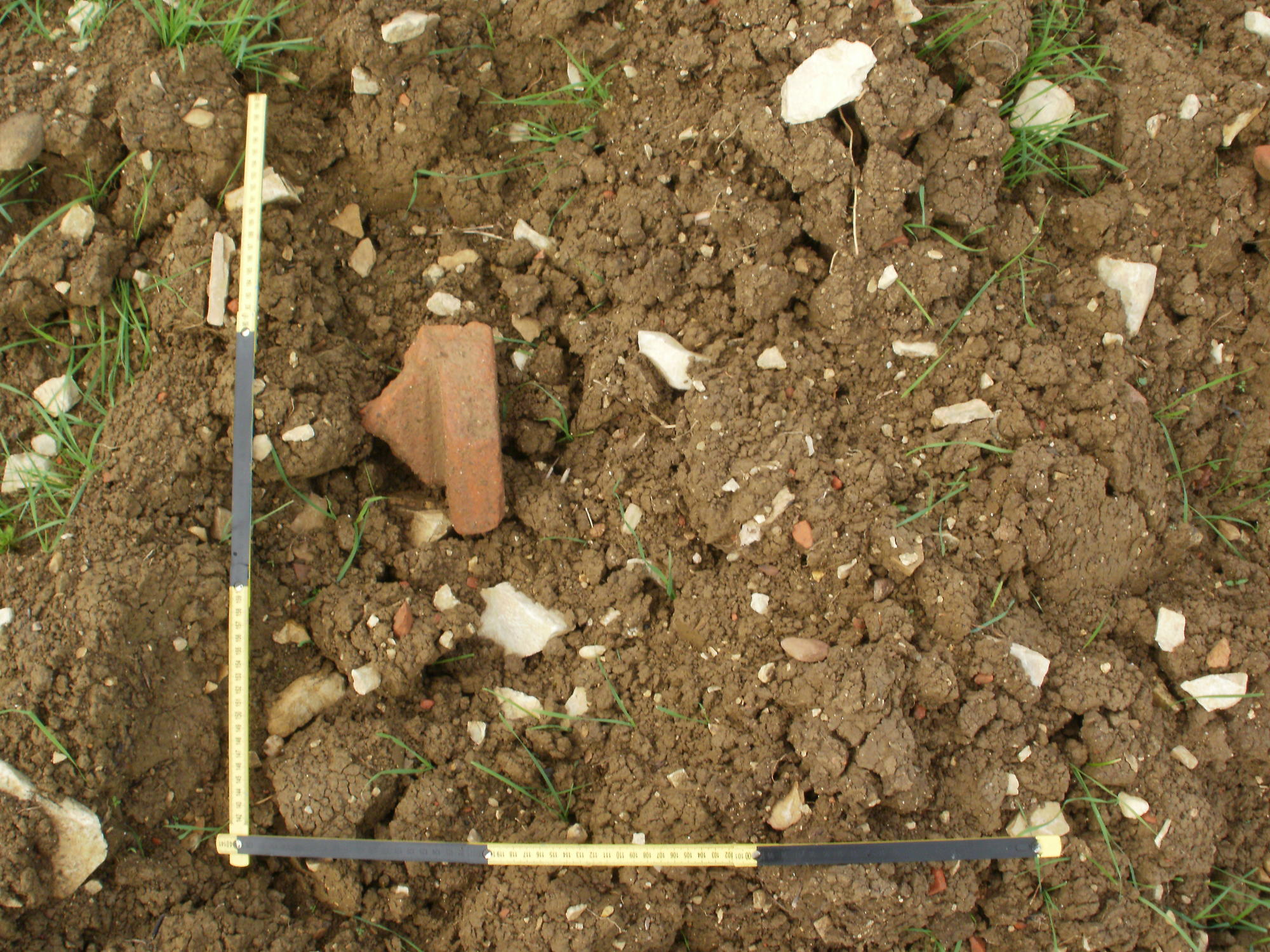 Fig. 3. Surface artefact scatters.