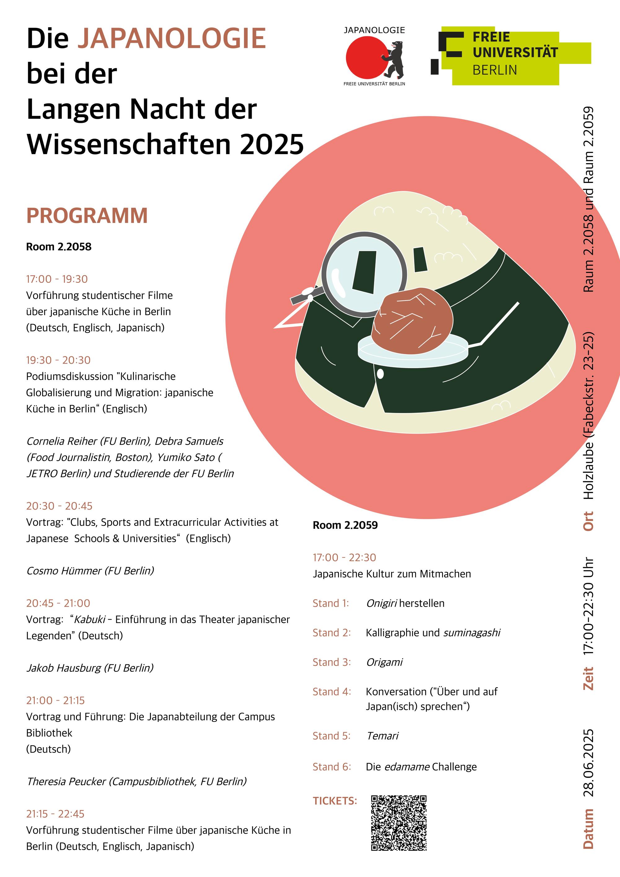 Poster Lange Nacht Japanologie 2025