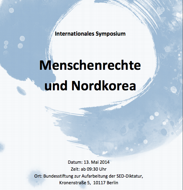 Internationales Symposium: Menschenrechte und Nordkorea