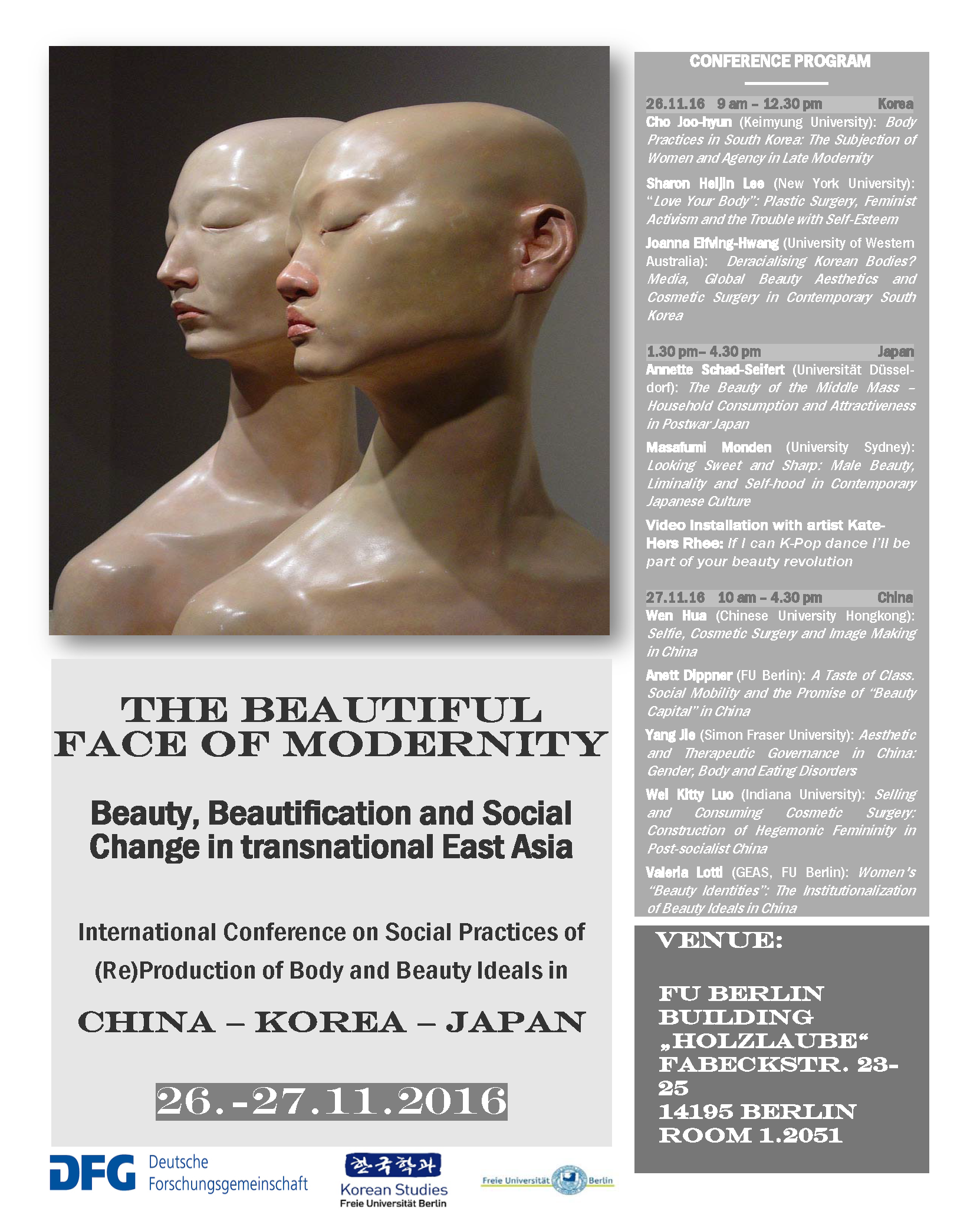 The beautiful face of modernity poster