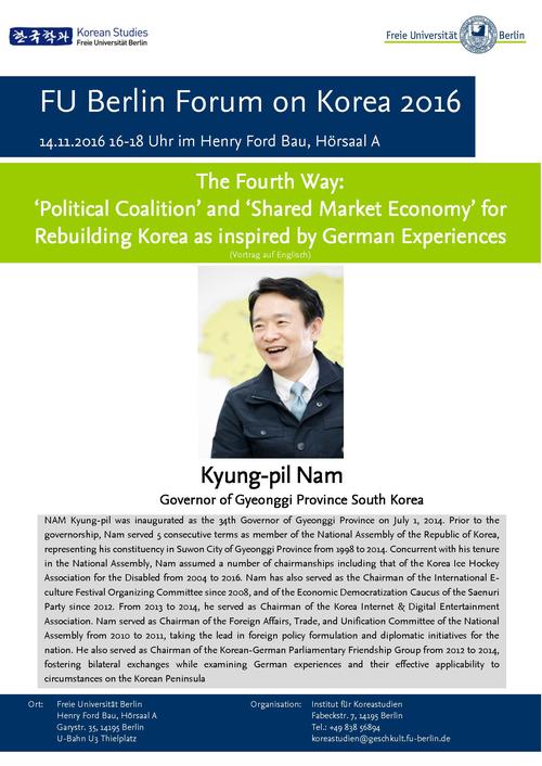 FUB Forum on Korea – Kyung-pil Nam