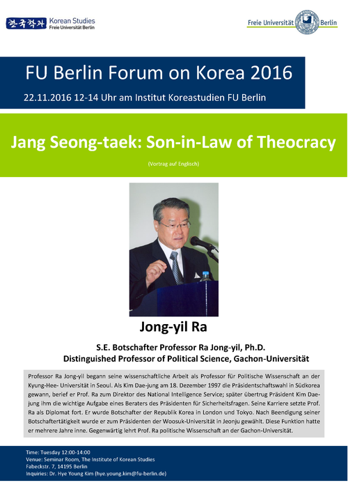 FUB Forum on Korea – Jong-yil Ra
