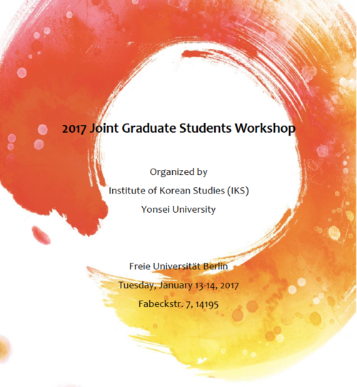 2017 Joint Graduate Students Workshop