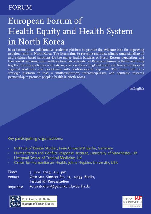 Health Equity and Health System in North Korea