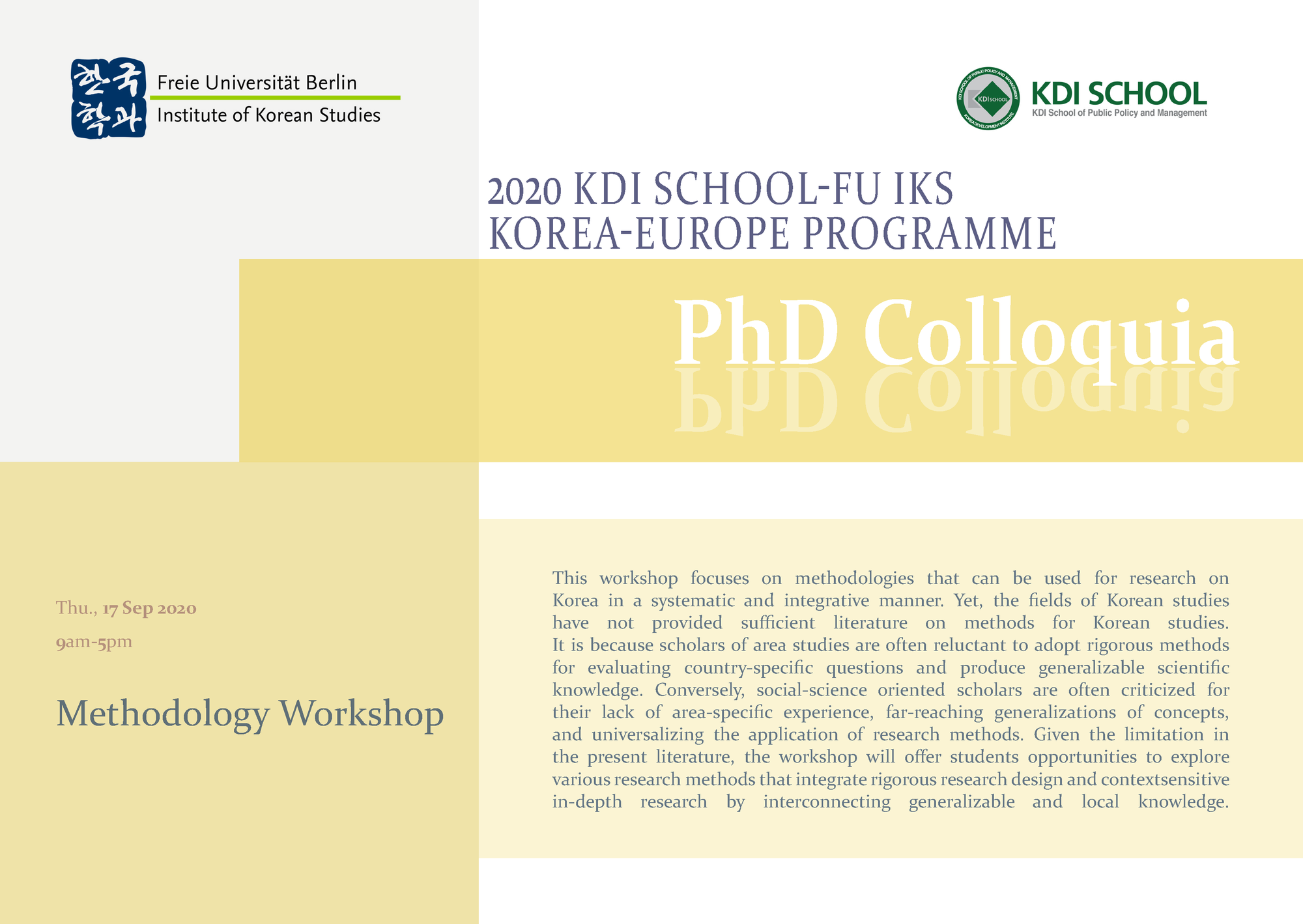 Methodology Workshop