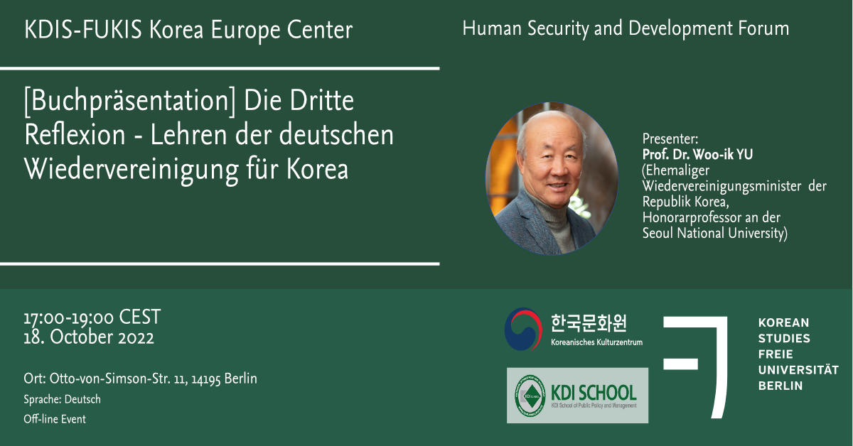 Buchpräsentation Prof. Dr. Woo-ik Yu