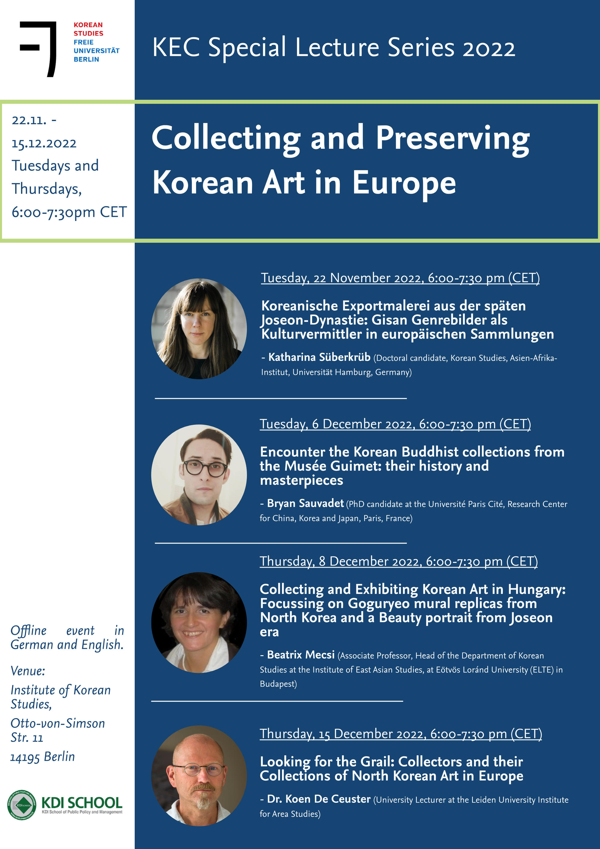 KEC Special Lecture Series 2022 - Collecting and Preserving Korean Art in Europe