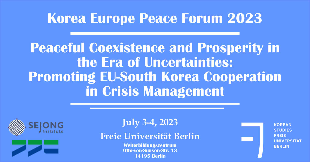 Korea Europe Peace Platform 2023