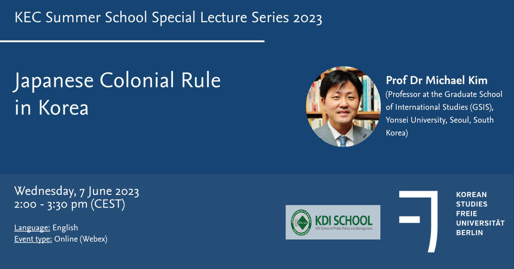 KEC Summer School Special Lecture Series 2023 - Prof. Dr. Michael Kim