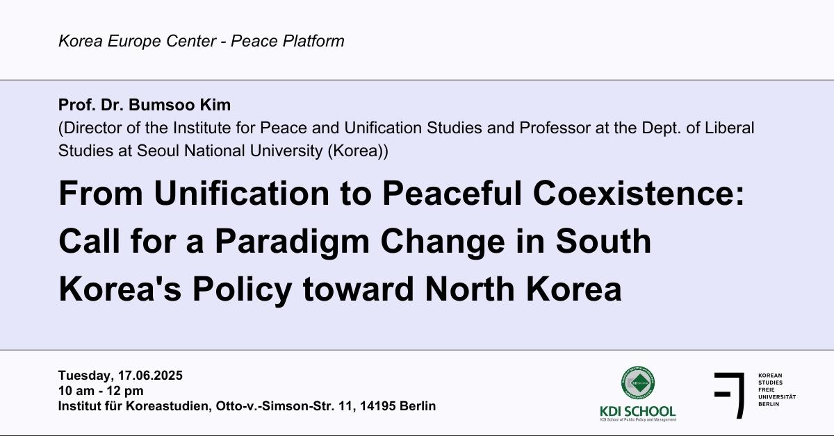 KEC Peace Platform - Prof. Dr. Bumsoo Kim
