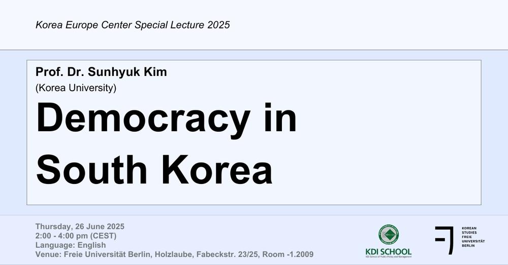 KEC Special Lecture - Prof. Sunhyuk Kim