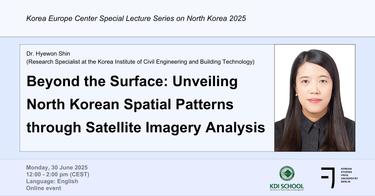 KEC Special Lecture Series on North Korea - Dr. Hyewon Shin