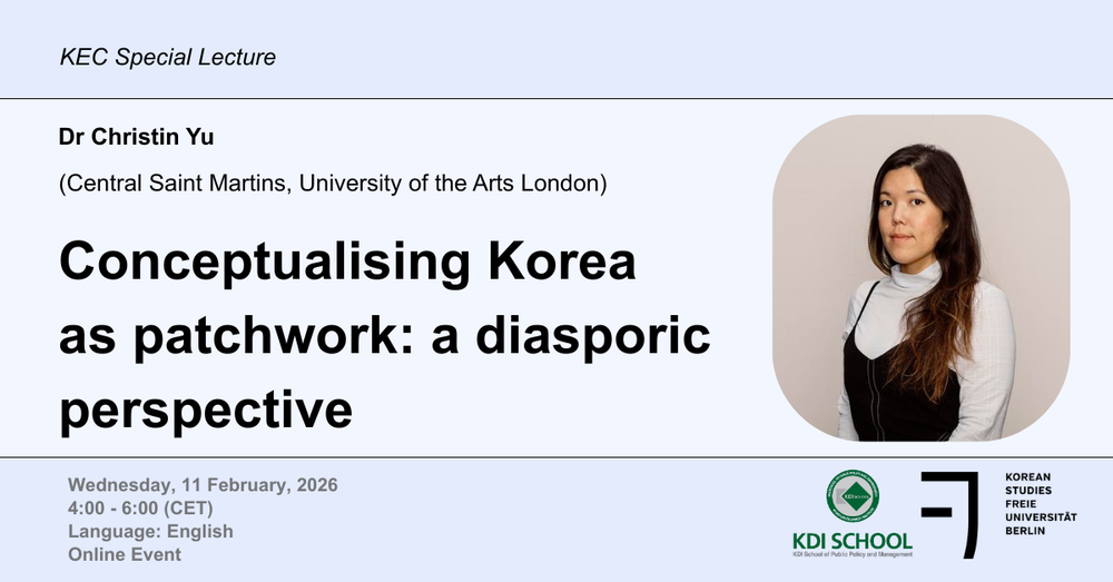 KEC Special Lecture - Conceptualising Korea as patchwork: a diasporic perspective