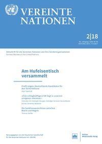 Vereinte Nationen Heft 2/2018 (April)