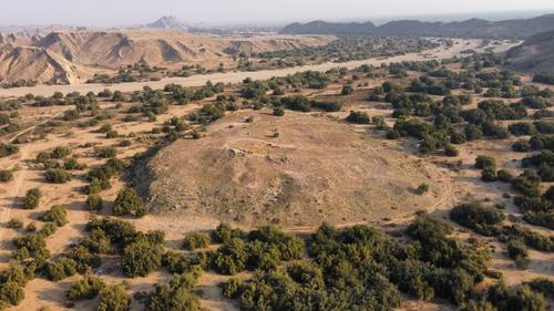Aerial photograph of the Mugli site (Sindh, Pakistan)