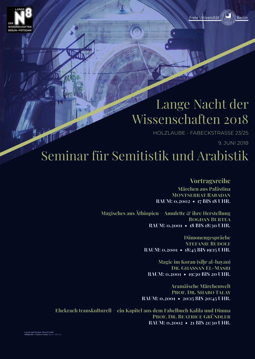 Lecture programme of Semitic and Arabic Studies