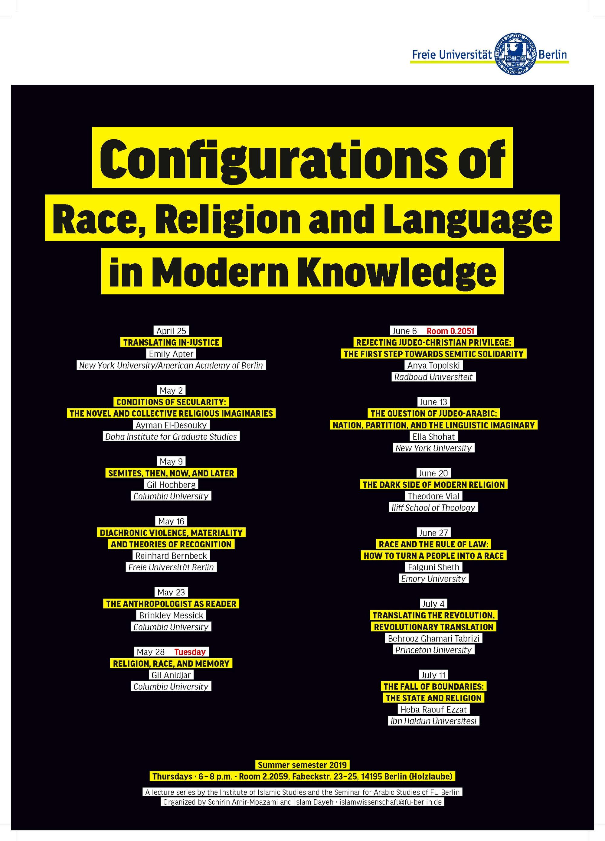 lecture_series_Configurations_of_Race_Religion_and_Language_Summer 2019