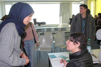 Impressionen von der Lesung mit Najet Adouani