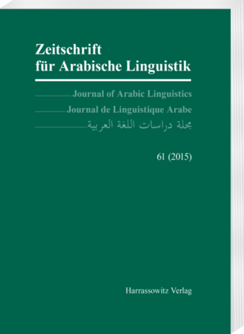 Zeitschrift für Arabische Linguistik 61