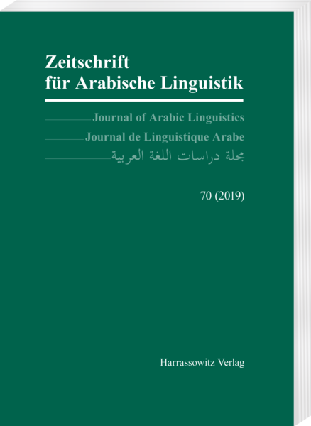 Zeitschrift für Arabische Linguistik 70